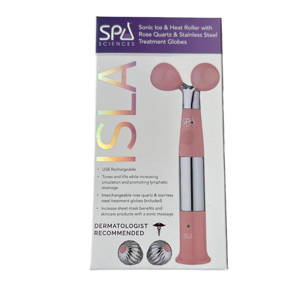 Spa Sciences Sonic Ice & Heat Roller With Rose Quartz
